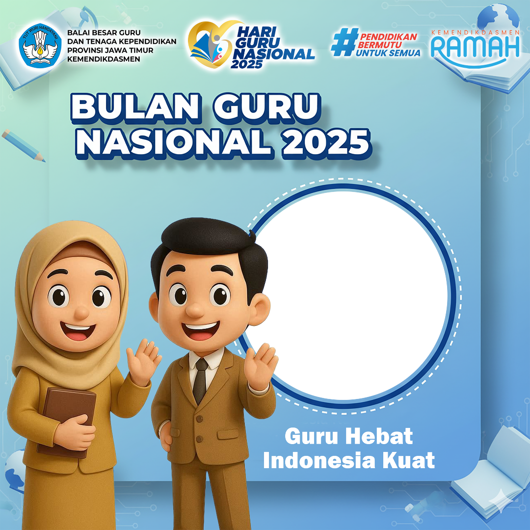 Twibbon Bulan Guru Nasional BBGP Jawa Timur 2025